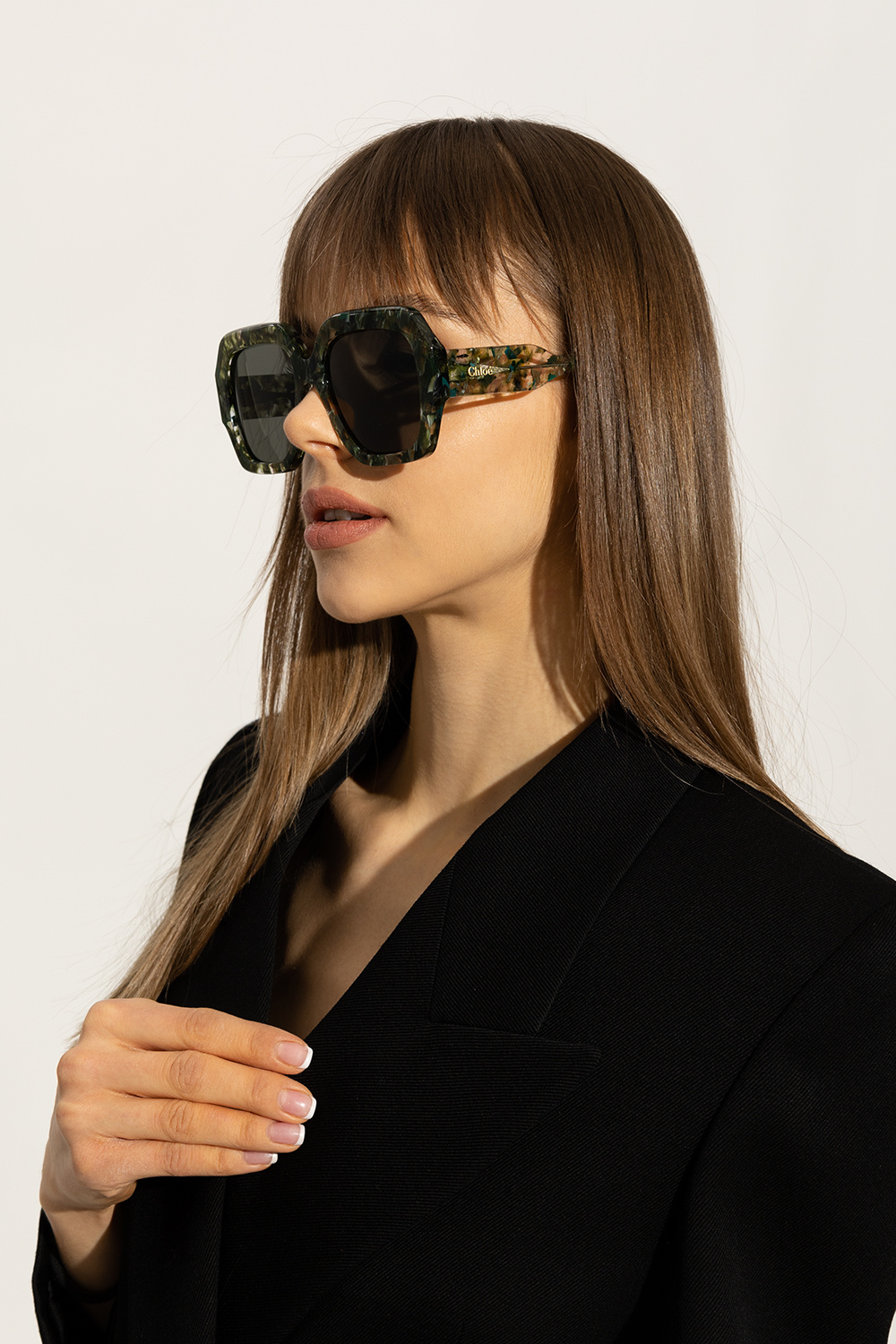 Shop  Chloeページ Green Sunglasses Chloé - SchaferandweinerShops Japan